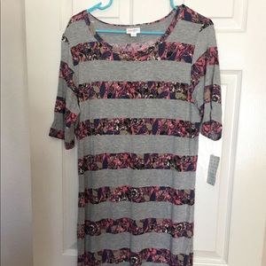 Lularoe Julia new with tags grey pink